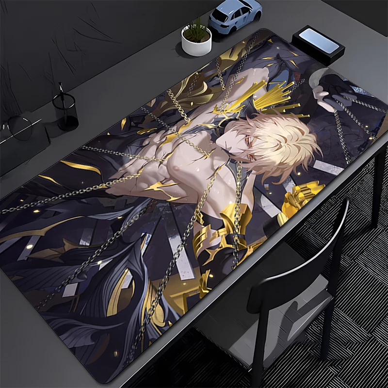 Mouse Pad Computer Honkai Star Rail Phainon Extended Desk Mat Laptop Cool Anime Gamer Keyboard Pad Gaming Accessories Mousepad