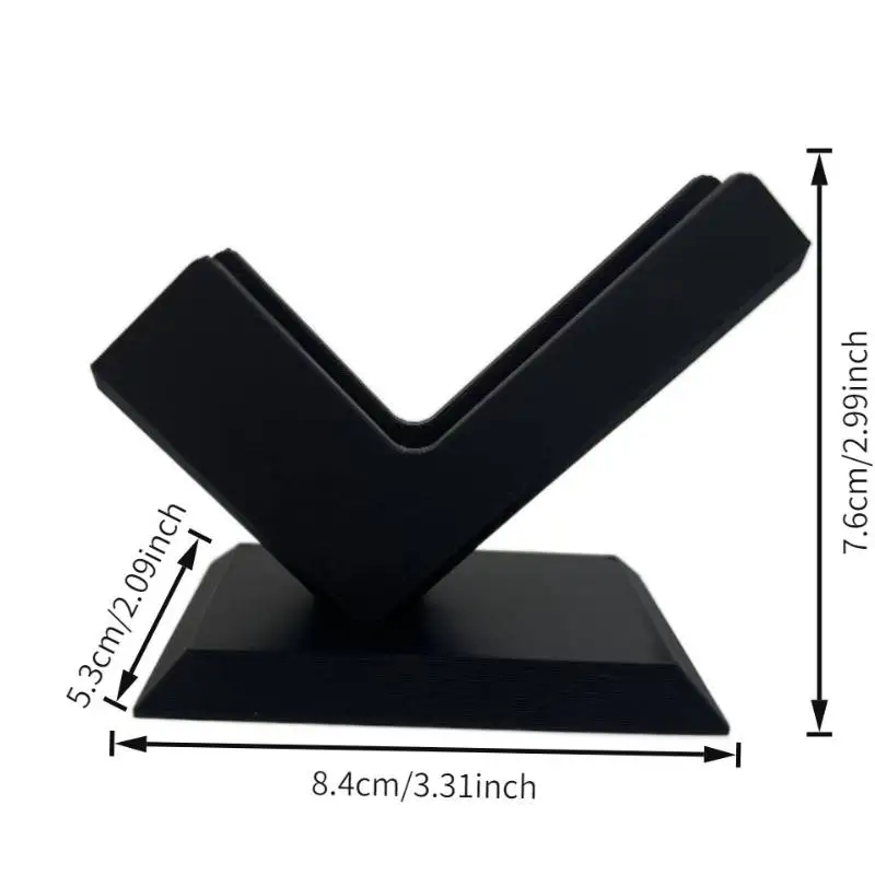 @*3D Printed Business Card Stand High Quality Desktop Card Organizer Smooth Edge for Office Staff Business Trip Display Use