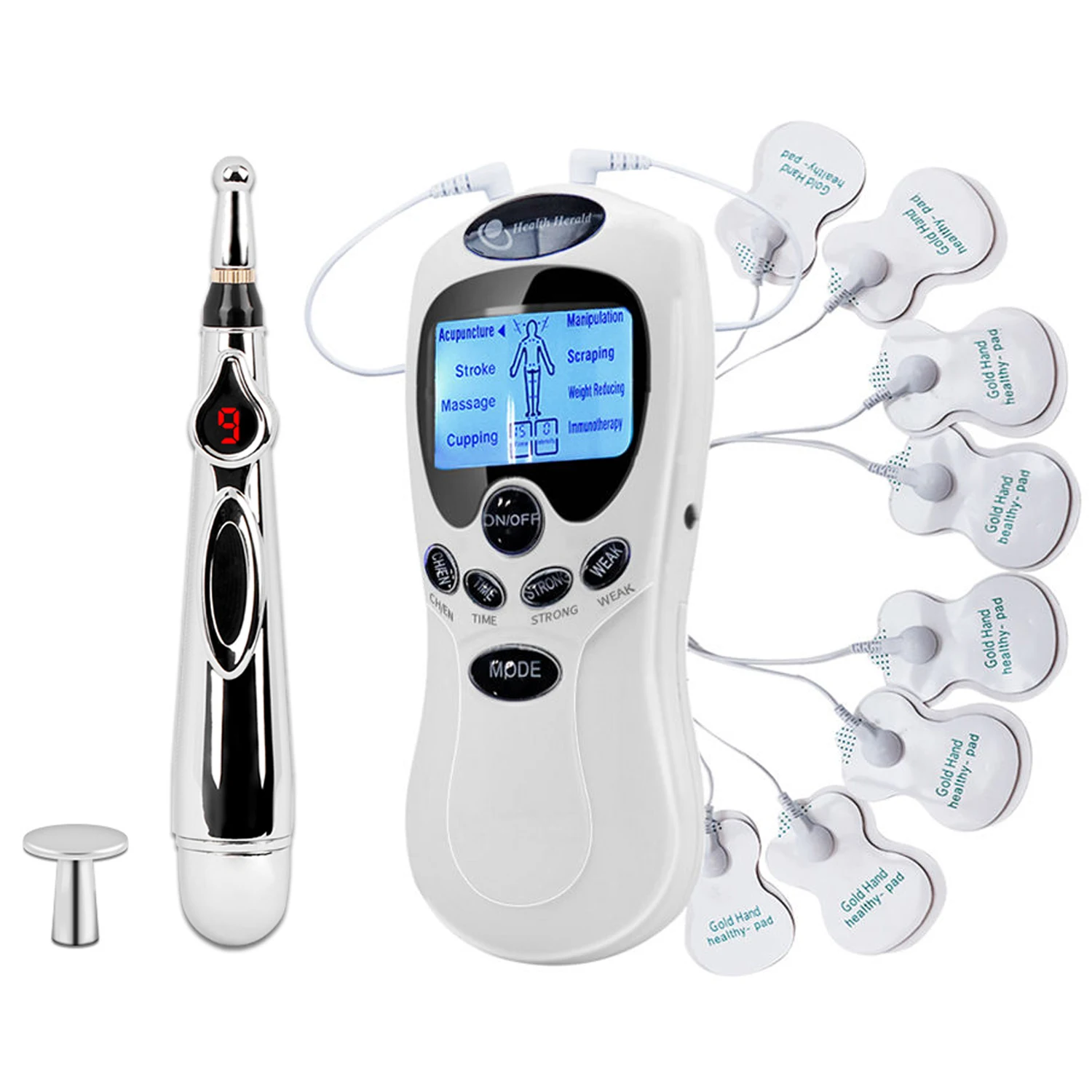 Physiotherapy Tens Muscle Stimulator Electric Ems Acupuncture Body Massage Digital Therapy Slimming Machine Electro Stimulator