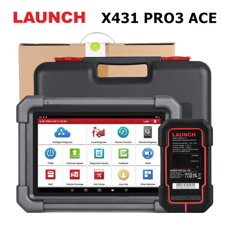 Launch X431 PRO3 ACE Diagnostic Tool Supports Online ECU Coding Topology Map CANFD DoIP SGW 38+ Service Functions