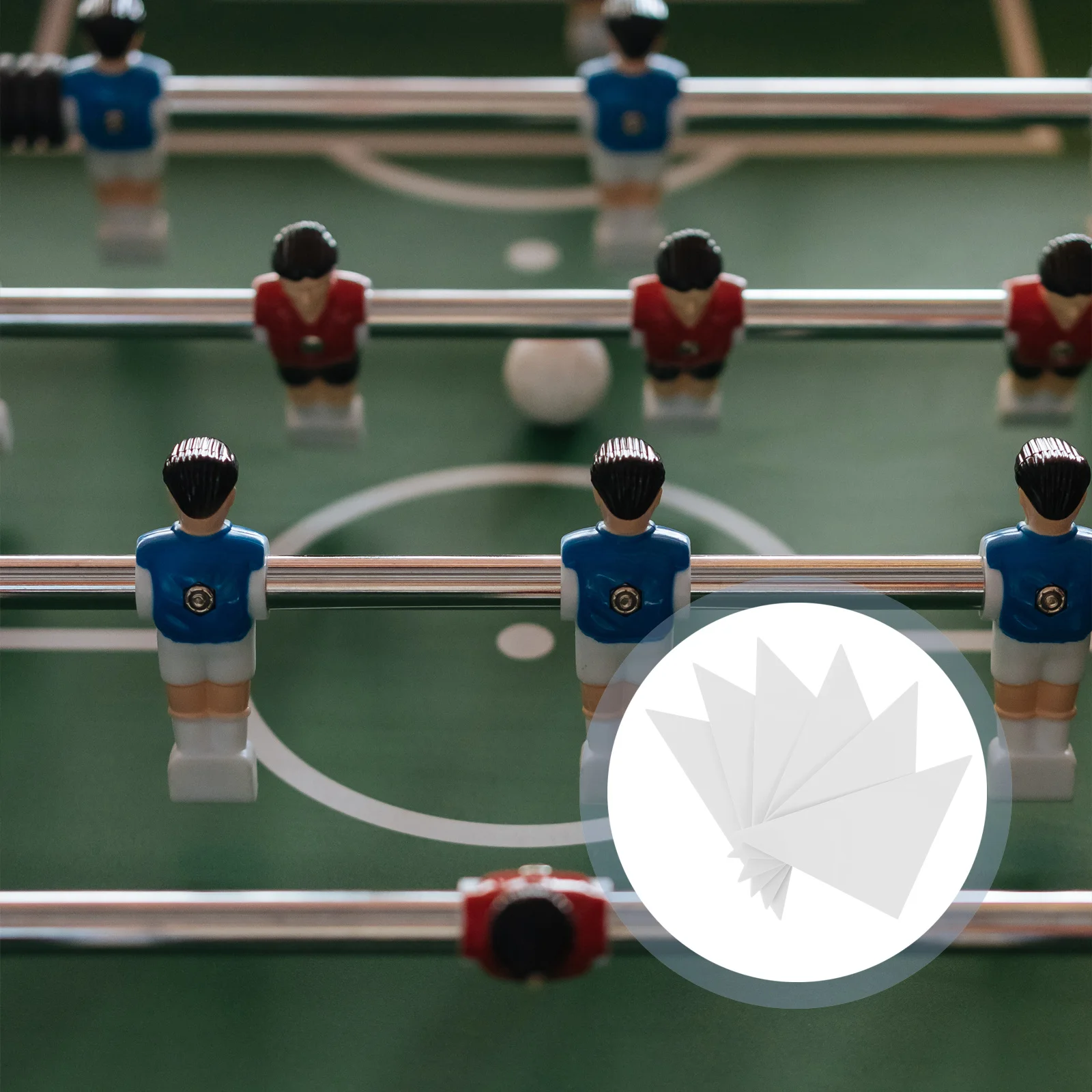 Accesorios para mesa de fútbol, Protector de esquina triangular verde, cojín con bordes de plástico para cubierta protectora de mesa de futbolín, 4 Uds.