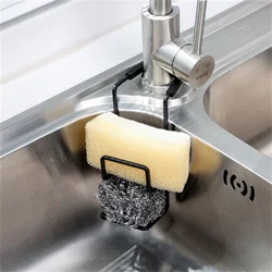 Soporte de esponja para fregadero duradero, organizador de Metal pequeño para cocina y baño, escurridor de platos líquido, estante de ducha conveniente