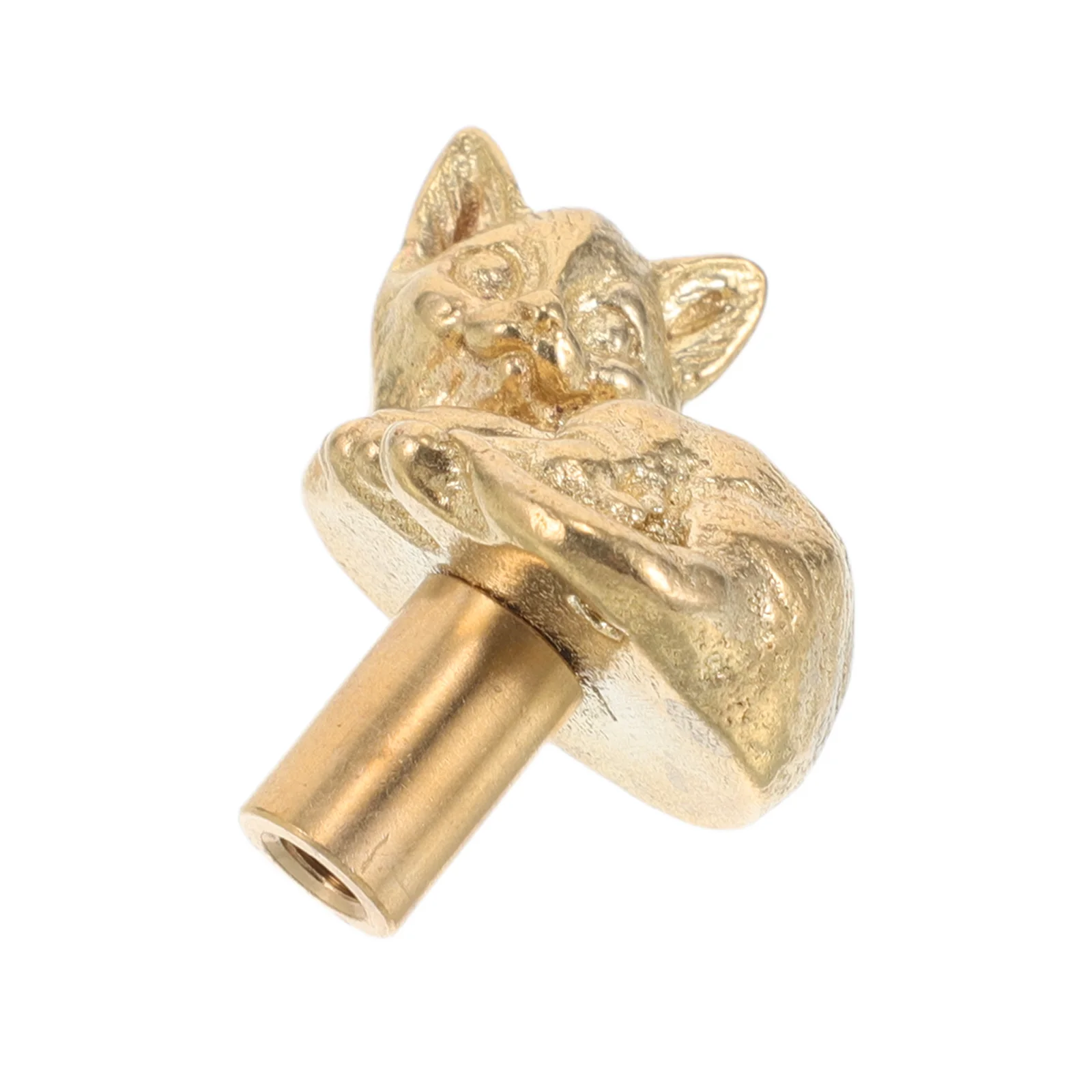 

Brass Door Handle Cat Shape Vintage Cabinet Pull Decorative Drawer Knobs Elegant Gold Hardware for Furniture and Drawers