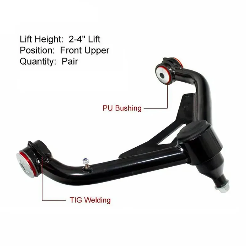 

2001-2010 Chevy Silverado GMC Sierra HD Front Upper Control Arms 2-4 Lift
