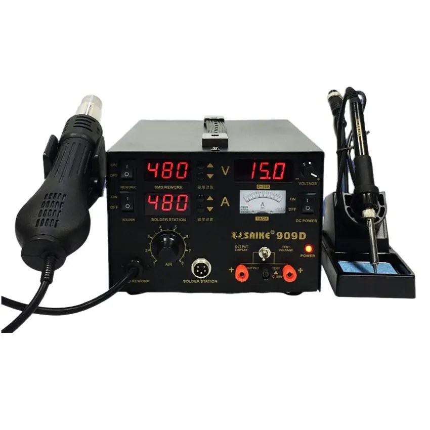 SAIKE 909D Air model Hot air dismantling table 3-in-1 DC regulated power supply