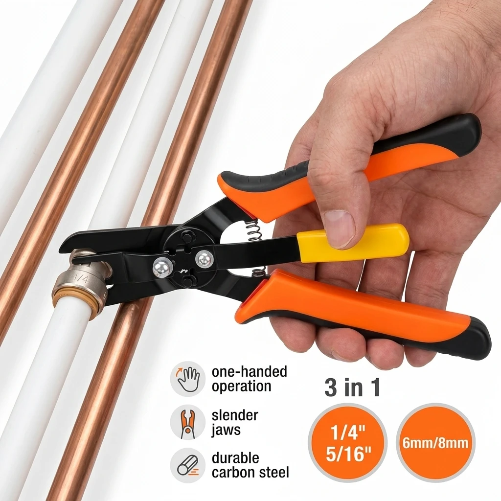 Air Line Pliers Air Hose Connector Removal Tool Push to Connect Fitting Disconnect Tool Quick Connect Air Line Fittings Pliers