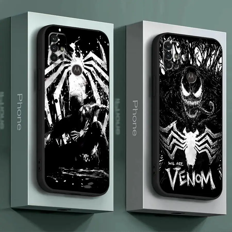 Marvel Venom Case for Motorola Moto G9 Plus Play Power G200 Edge 20 Pro Lite 30 Pro 30 Neo 40 Pro One Fusion Plus TPU Soft