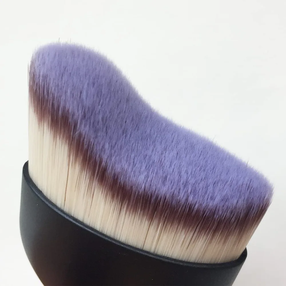 Terbaik - Kuas Rias Kosmetik Multifungsi untuk Bedak Tabur, Riasan Alas Bedak, Alas Bedak Cair, Atasan Bentuk S, Putih - Diskon Besar.