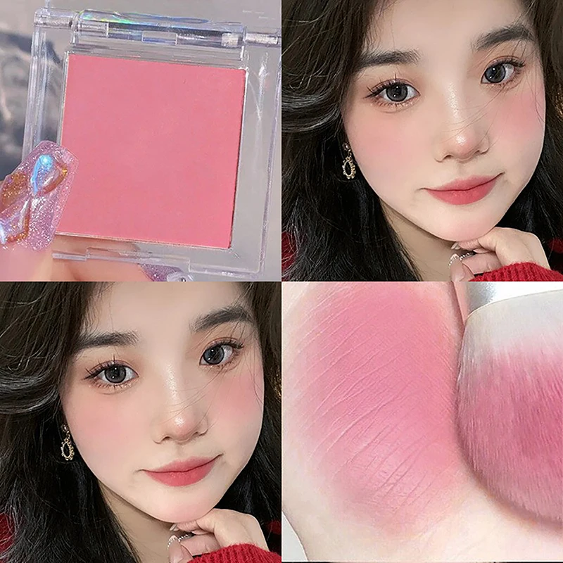 Natural Cheek Tint Blush Palette, Contorno facial, Face Blush, Bochecha à prova d'água, Ilumine o pó de blush