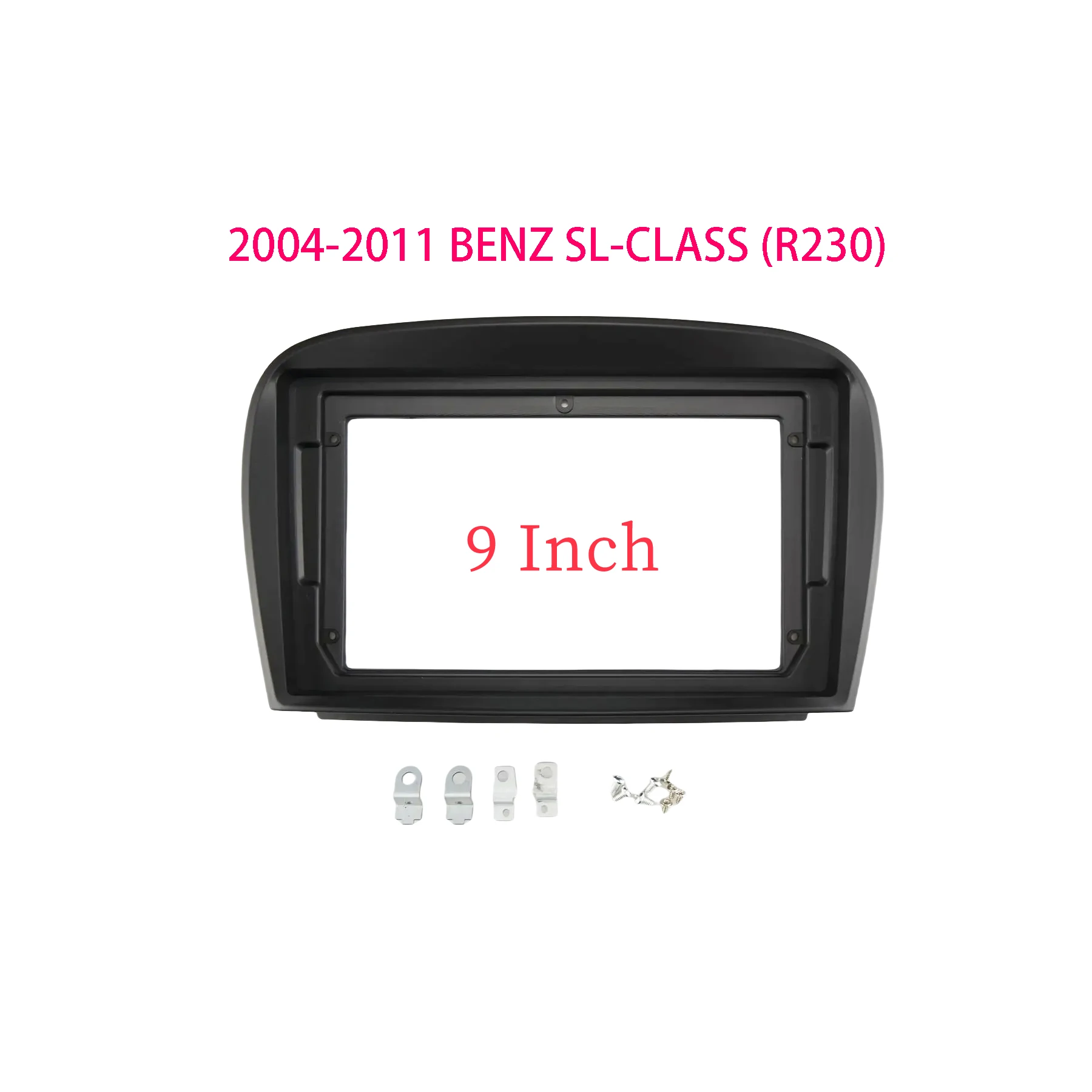 9 Inch Car Frame Fascia Adapter Radio Fitting Panel Kit For Benz SL Class W230 2004-2011