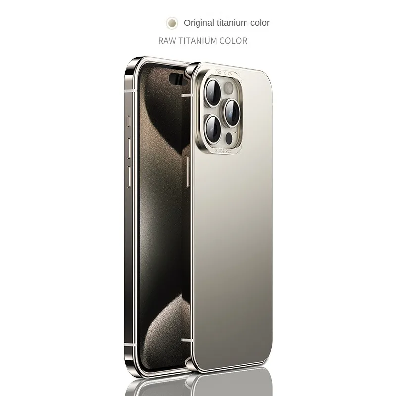 Titanium Steel frame Case for iPhone 15 Pro Max Case New Professional Aimechen Anti Drop iPhone 15 Pro Case for iPhone 15