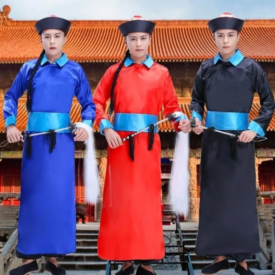 

Halloween Cosplay Costume Ancient Chinese Male Eunuch Outfit Performance Court Chief Eunuch Costume Props Women's Tang Suit