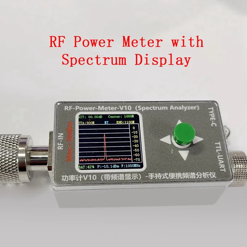 NEW RF-Power-Meter-V10 RF Power Meter Handheld Spectrum Analyzer with Spectrum Display and Type-C Port