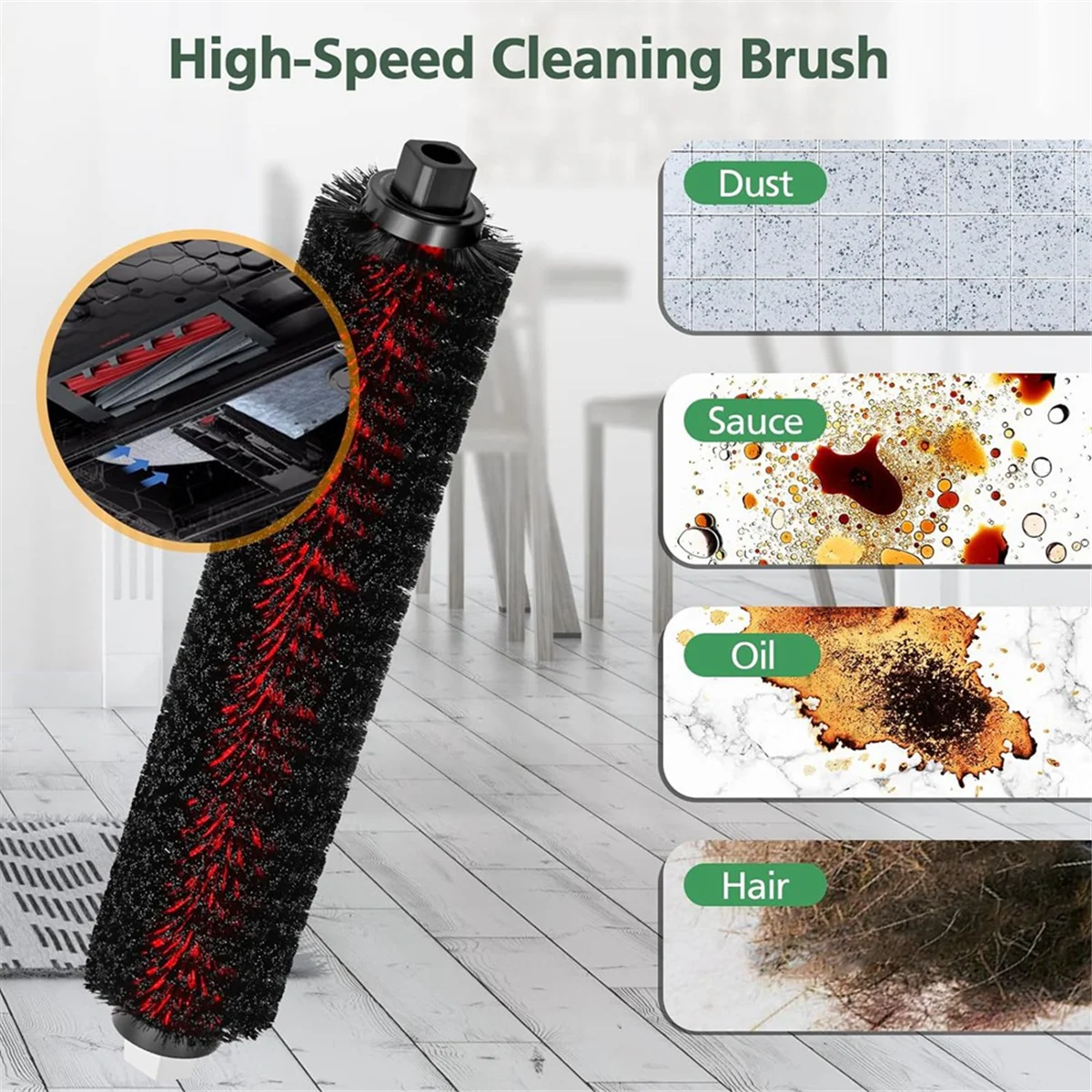 23PCS Accessories Kit for S8 MaxV Ultra G20s Vacuum Cleaner Double Roller Brush Filter Side Brush Mop Dust Bags