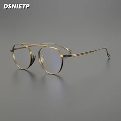 Vintage Pure Titanium Reading Glasses Men Prescription Myopia Anti Blue Light Eyeglasses Frame Women Brand Photochromic Eyewear