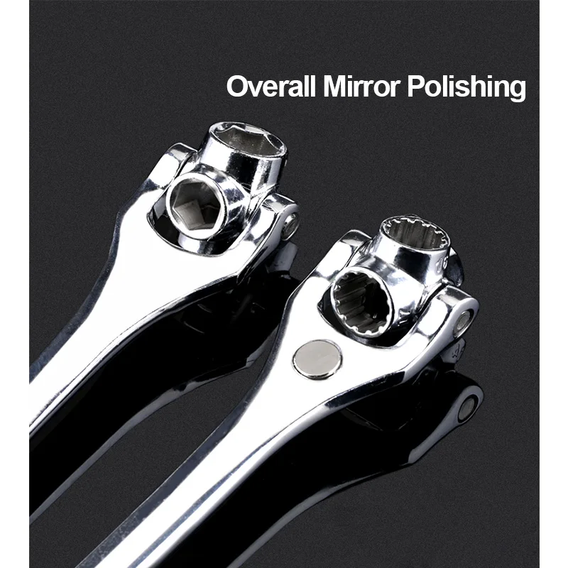 Tiger Wrench Tools Universal Wrench 52 In 1 Multifunctional Socket Wrench Set 8 In 1  360 Degree Rotation