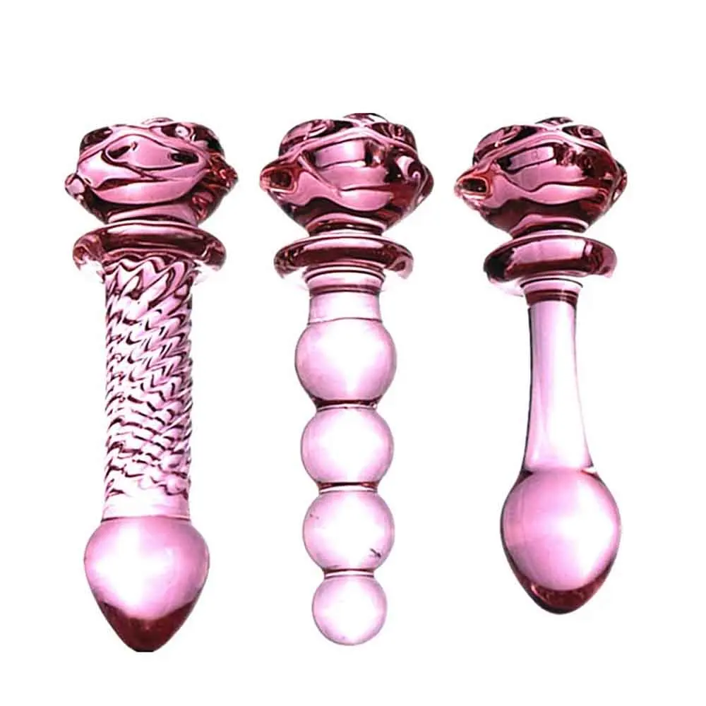 Pink Hippocampus Glass Dildo Realistic Dildo Sex Adults Toys Long Butt Plug Sex Toy for Women Glass Anal Plug Adult Toys