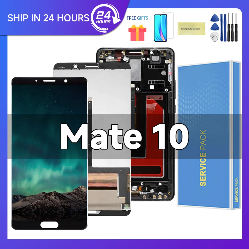 For HUAWEI Mate 10 5.9\'\'For Mate10 ALP-L29 L09 AL00 TL00 LCD Display Touch Screen Digitizer Assembly Replacement