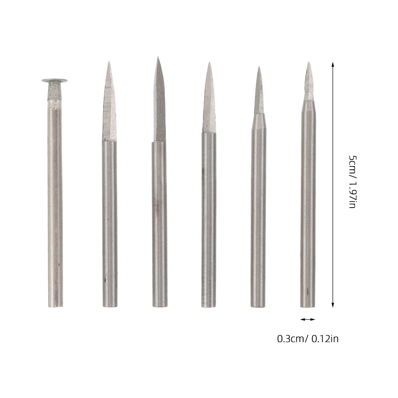 12Pcs Woodworking Drill Bits Kit Wood Carving Bits Sharp Engraving Rotary Accessories for Hardwood Craft Precision Detailing