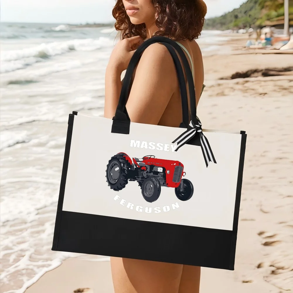 

Mey Ferguson 35 2026 Новое поступление, модная практичная просторная многоразовая большая сумка с принтом, 2-цветная сверхмощная большая сумка на плечо