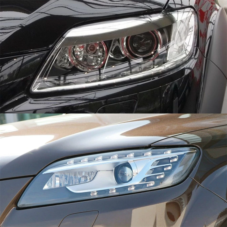 For Audi Q7 2006 2007 2008 2009 2010 2011 2012 2013 2014 2015 Car Gadgets Base Head Lamp Shell Rear Light Lamp Lights Lens Shell