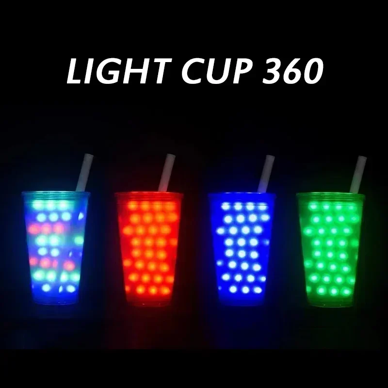 Light Cup 360 Magic Tricks Light Appearing Magia Magician Close Up Bar Illusions Gimmick Prop Mentalism Comedy trucos de magia