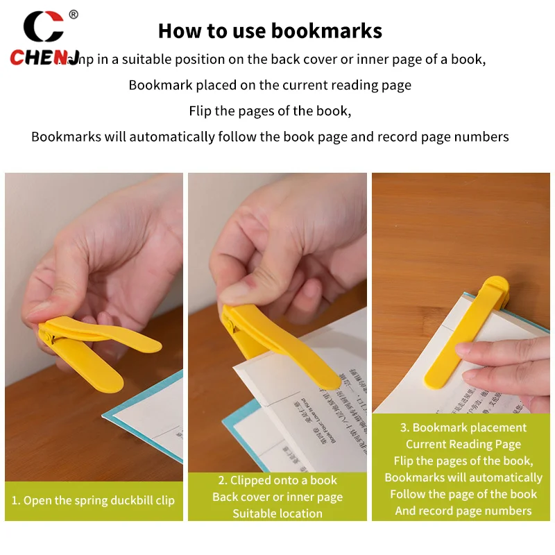 1/3/6Pcs Silicone Bookmark Clip Creative Stationery Notebook Page Divider School Supplies Simple Book Markers Reading Tools