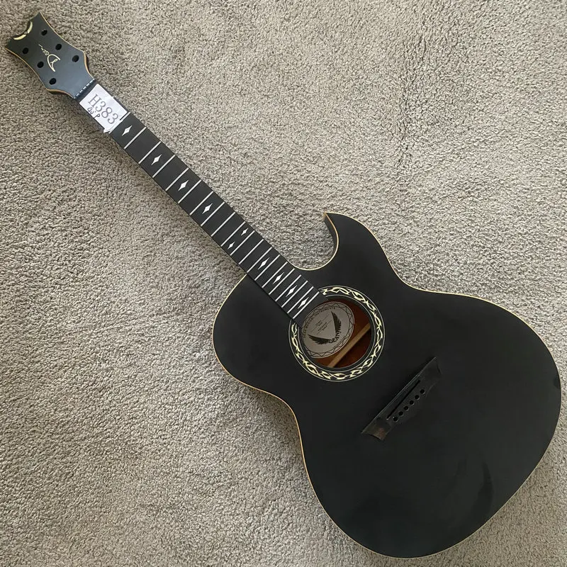 

H383 Original Dean Electric&Acoustic Guitar Semi Finishing No Hardwares and No Pickups Authorised Produced in China Thin Body