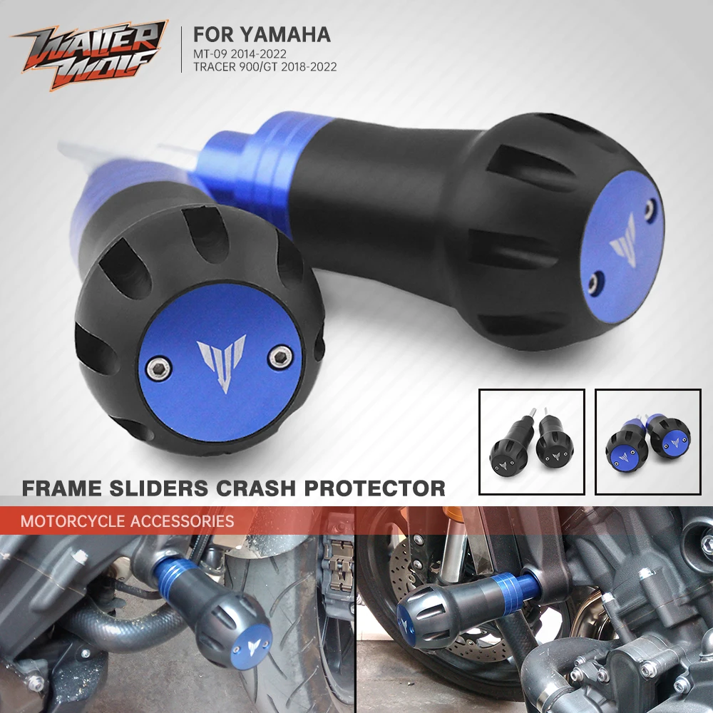 

MT09 2021 Frame Slider Crash Protector For YAMAHA MT 09 TRACER 900 GT FZ09 FJ09 2014-2022 Motorcycle Falling Bobbins Protection