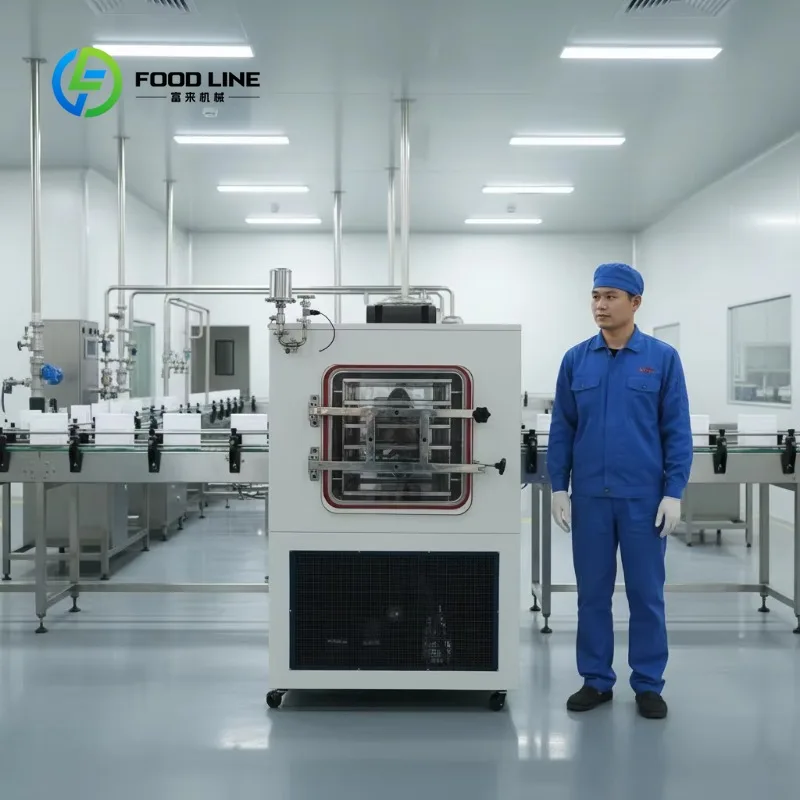 Food Industry Herb Cosmetic Pilot Probiotics Peptide Serum Liquid Pilot Vacuum Lyophilizer Freeze Dryer FL Customized Wholesale