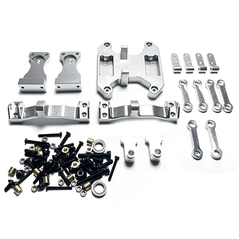 Metal Balance Chassis Board Seesaw Kit for WPL B16 B36 1/16 RC Car Upgrade Parts Modified Accessories,Silver