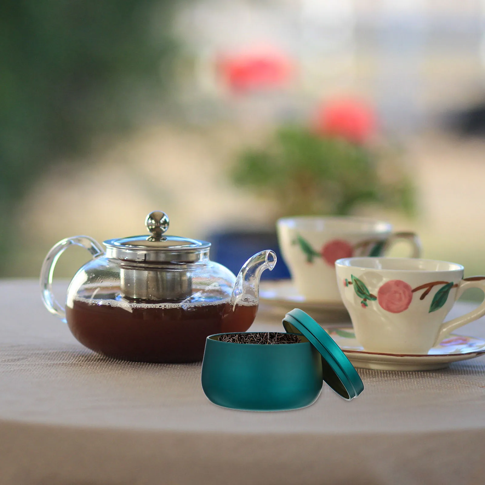 

Tinplate Tea Containers Metal Tea Cans Compact Tea Jars Delicate Tea Boxes Scented Candles Tin Boxes