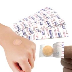 50pcs/set Mini Round Band Aid Plaster Circle Shape Wound Dressing Patch for First Aid Dressing Tape Adhesive Bandages Woundplast