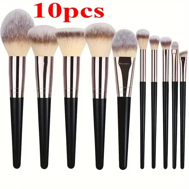 Professional 3/10/15PCS Makeup Brushes Set Soft Fluffy Foundation Eyeshadow Concealer Blending Kabuki Women Beauty Tool C712