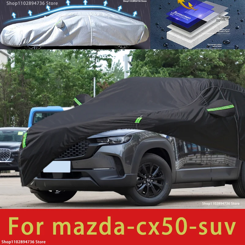 

For Mazda CX50 Fit Outdoor Protection Full Car Covers Snow Cover Sunshade Waterproof Dustproof Exterior black car cover