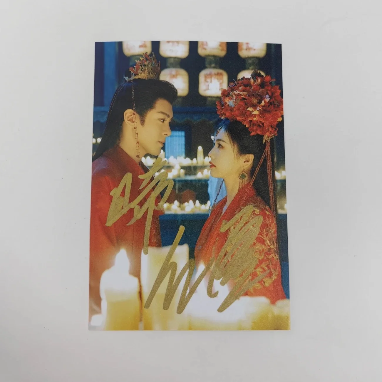 Zeng Shunxi Bai Lu HD ポスター サイン入り写真 TV Feud Bai Jiusi Hua Ruyue ドラマ スティル 手書きコレクション シグネチャー画像