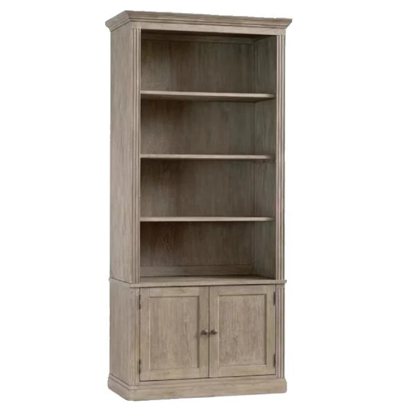 

American all-solid wood bookshelf floor-to-ceiling bookcase, storage living room storage rack, modern bookcase