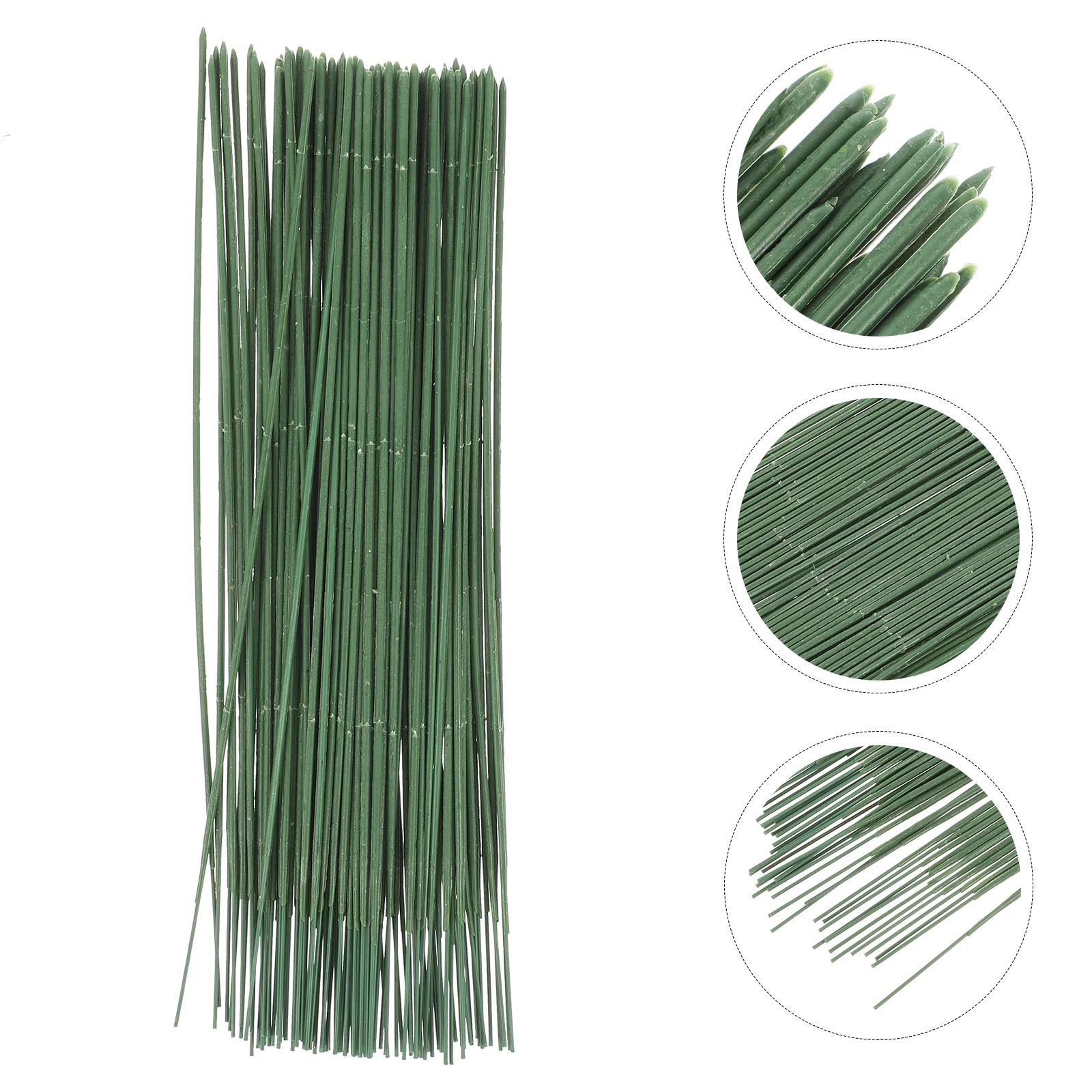 

100pcs Simulated Rose Branches Plastic Flower Stems Wire for Wedding Decor DIY Crafts Artificial Flowers Floral Picks
