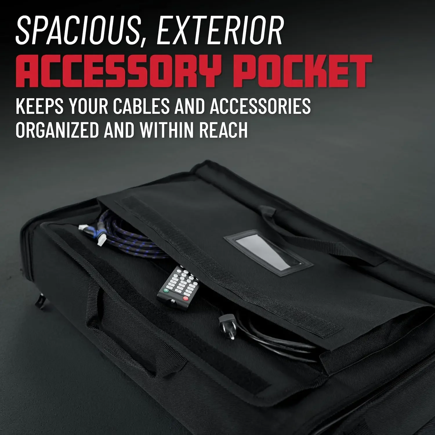 حقيبة حمل مبطنة من النايلون لنقل شاشات LCD وشاشات وأجهزة التلفاز بين 19 بوصة - 24 بوصة (G-LCD-TOTE-SM) #5