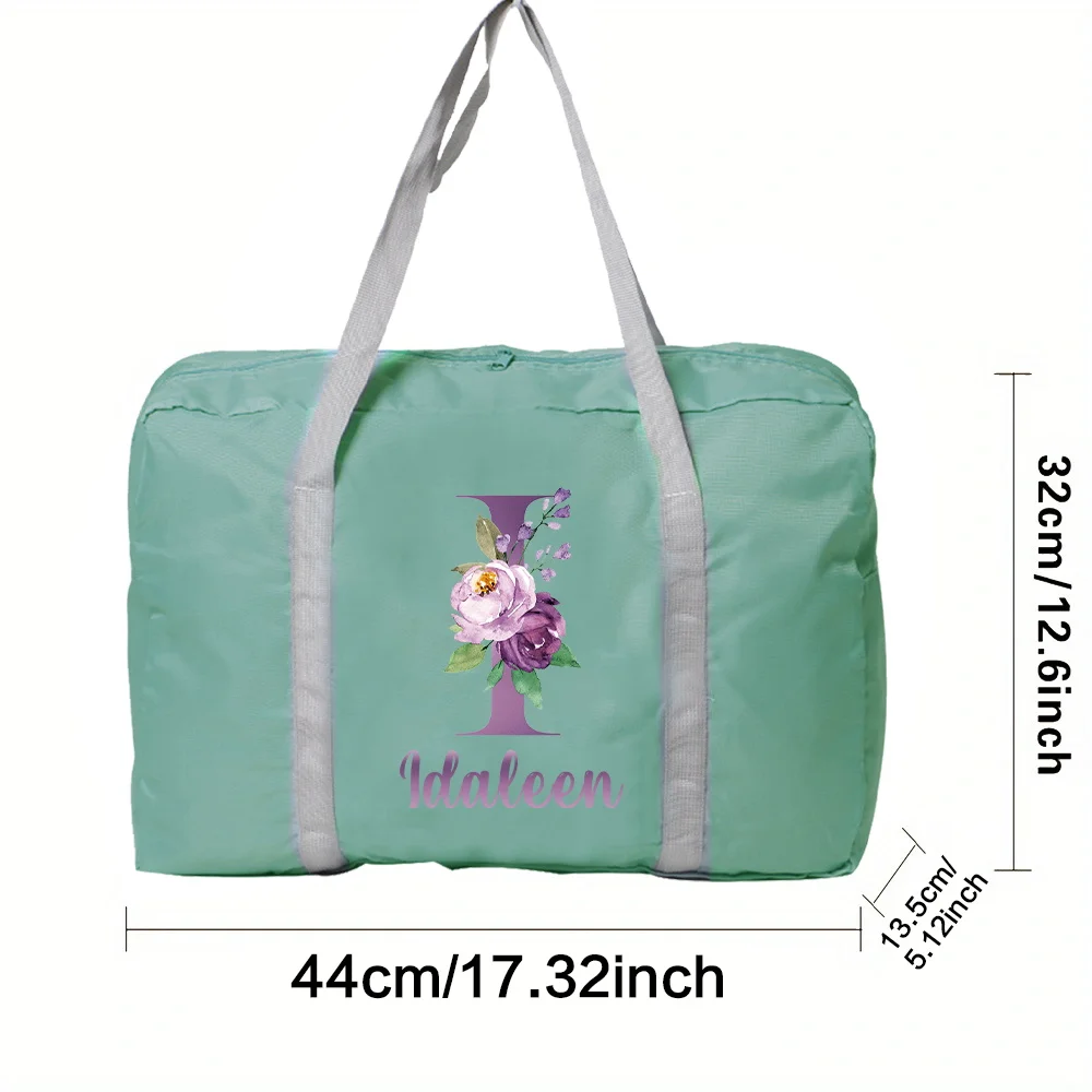 Personalized Customized Large Capacity Hand Luggage Short Trip Weekend Overnight Bag Fashion Travel Bag for Men and Women.