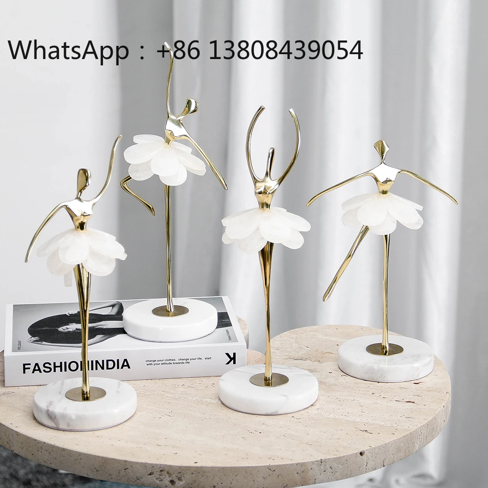 Single Piece Sale Luxury Crafts Ballet Girls Dancer Sculpture Living Room Hotel Home Accessories