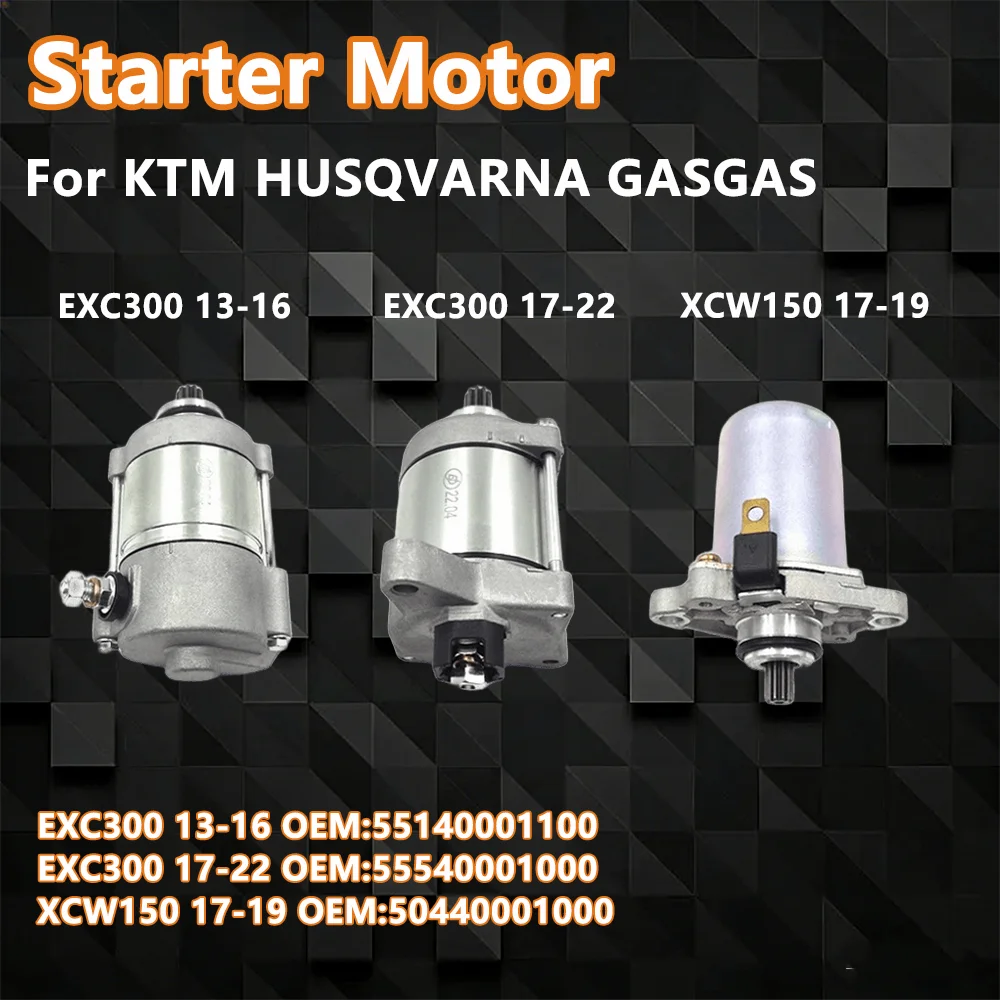 Motor de Arranque Eléctrico OTOM para Motocicletas KTM EXC XC XCW FREERIDE HUSQVARNA TE TX GASGAS EC EX