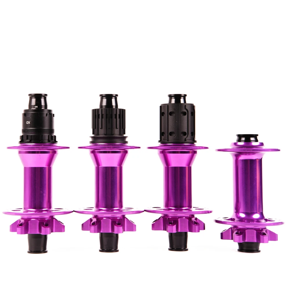 350 Purple Bicycle Hub 32 Holes Bearing Bike Freehub 6-Bolt Disc Brake J Bend Boost MTB Hub For Shimano HG XD MS 110X15 148X12
