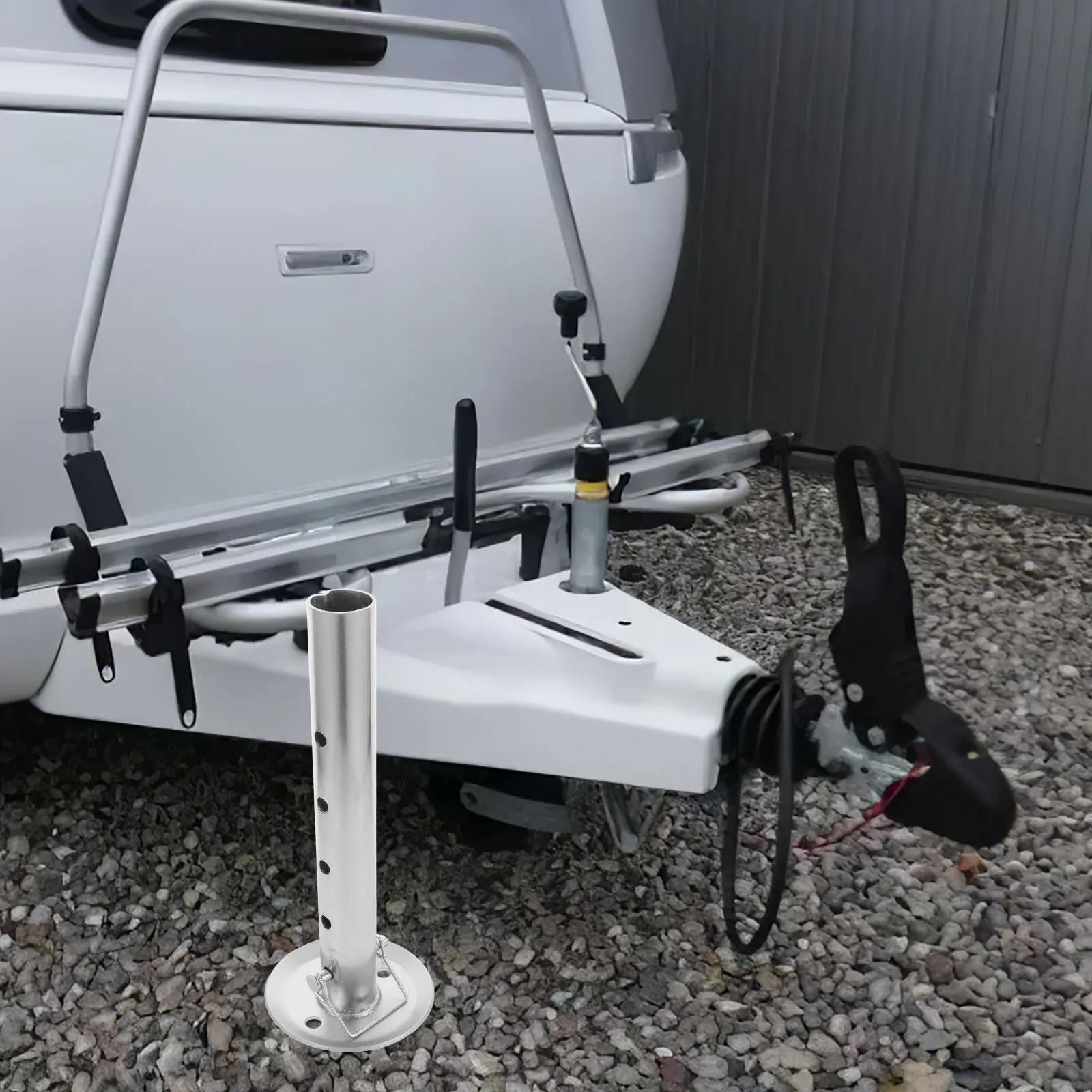 

Trailer Jack Foot Drop Leg Adjustable Floor Extension for Trailer Stabilizer Motorhome Truck Accessories