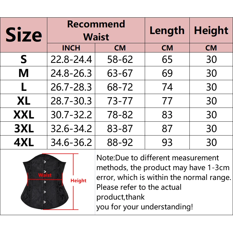 Sexy Corset Top Woman Waist Trainer Gothic Bustier Shapewear Women Lingerie Binder Clothes Faja Body Shapers Underbust Blusas