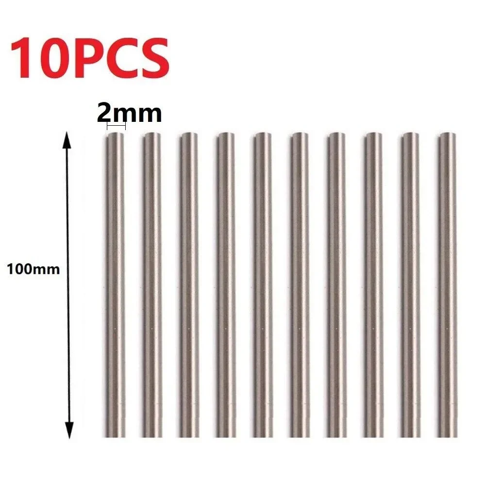 

HSS Round Bar High Speed Steel Metric 10pcs Lathe Tool High Hardness Milling Cutters Taps Bead Pins Carving Knives