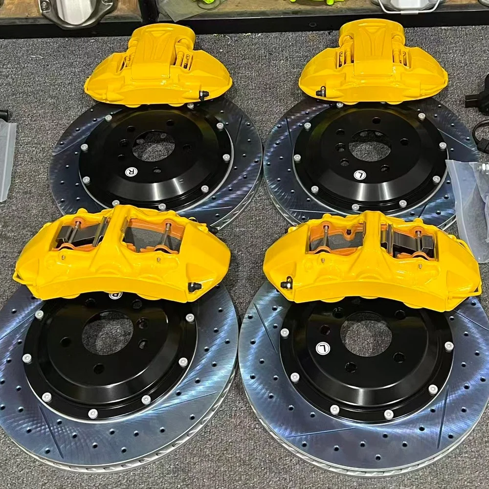 Premium 4 6 Pots Disc Big Brake Kit For 2022 Ford Explorer ST 22inch Rear Mechatronic Caliper & Rotor & Hats Customized