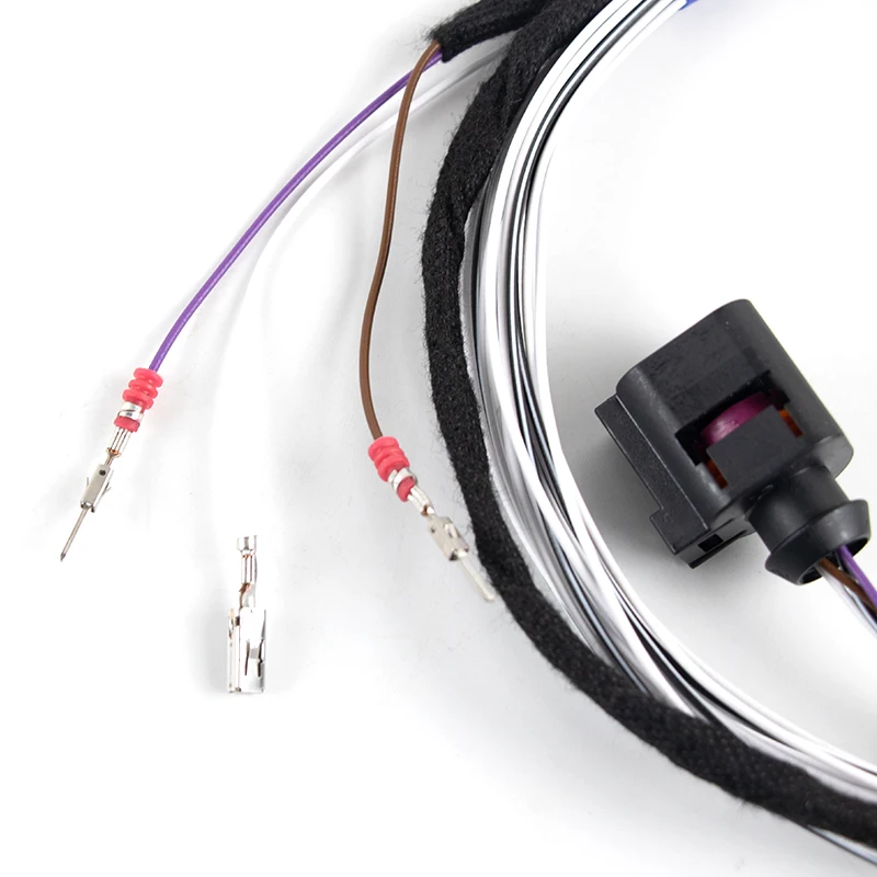 For VW Flip logo Rear View Camera Reversing Camera Cable Harness For VW Golf 7 MK7 Passat B8 Polo 5GG 827 469 F Camera Low Line view 6