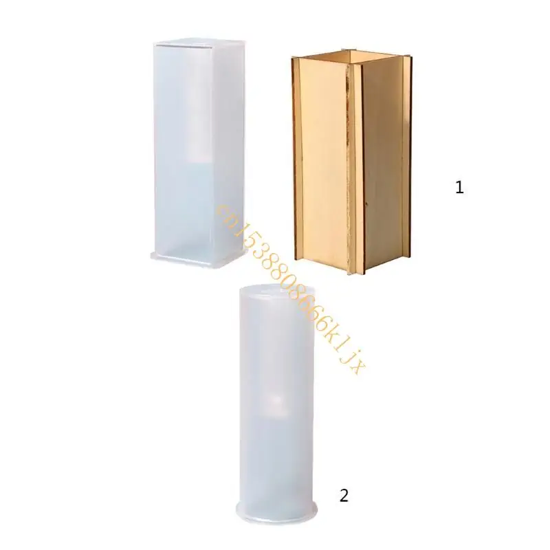 

Vase Pen Holder Silicone Resin Mold Bottle Shaped Epoxy Casting Mold for Flower 066C