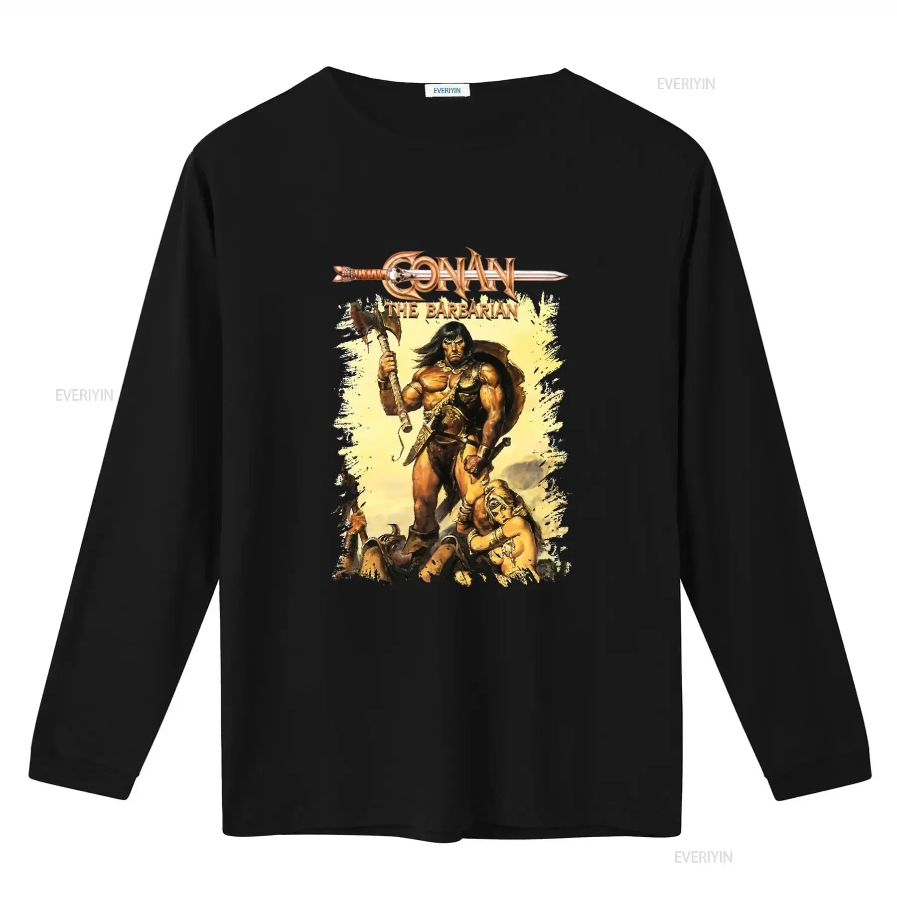Conan the Barbarian T Shirt  Men's All Sizes XS to 5XL vintage Washed designer clothes Stretched Breathable Slightly graphic